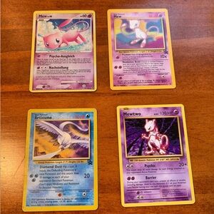 Blue Pokémon Trading Cards